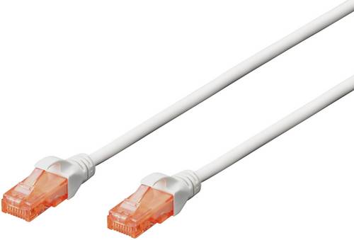 Digitus DK-1611-005/WH RJ45 Patchkabel CAT 6 U/UTP 0.50m Weiß Halogenfrei
