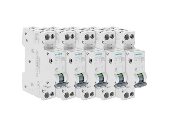 SIEMENS - Lot De 5 Disjoncteurs Électriques Phase + Neutre 10A