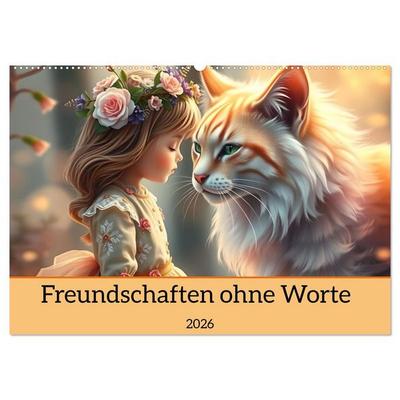 Freundschaften ohne Worte (Wandkalender 2026 DIN A2 quer), CALVENDO Monatskalender
