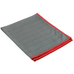 Microfasertuch Carbon 40x50 cm grau rot vielseitig, mit Carbonfasern, flexibel, aber extrem stark