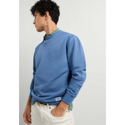 Strickpullover PEPE JEANS "Strickjacke JASPER CREW", Herren, Gr. XS, blau (sea blau), 100% Baumwolle, Pullover Strickpullover