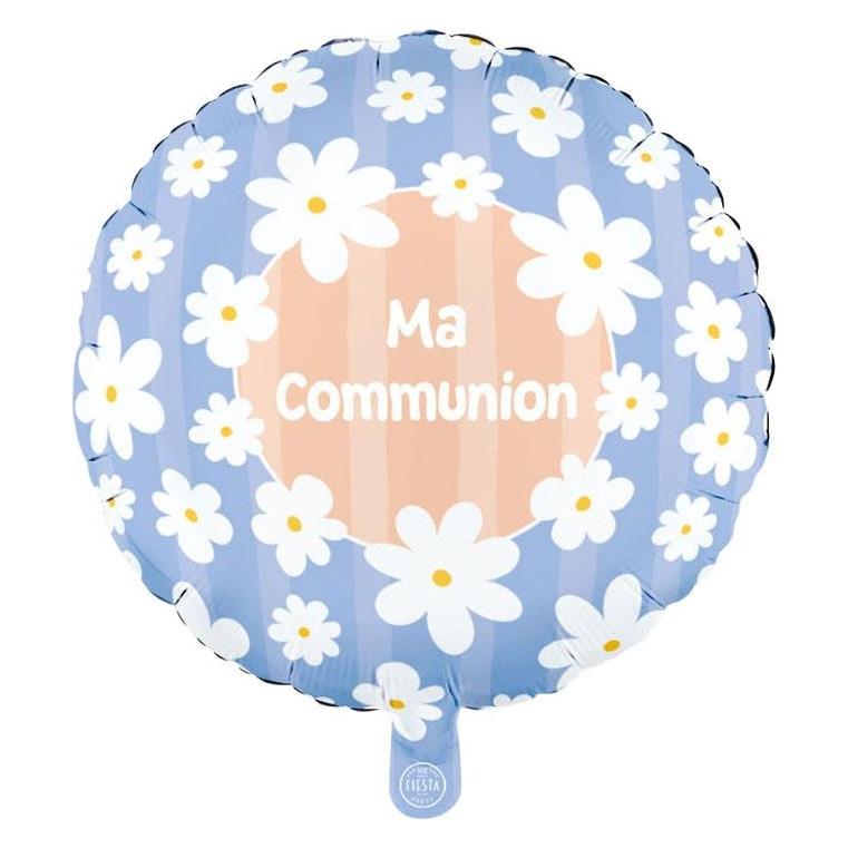 Globos Europe Folienballon, 45 cm Durchmesser, rund, Gänseblümchen, Kommunion (70727477)