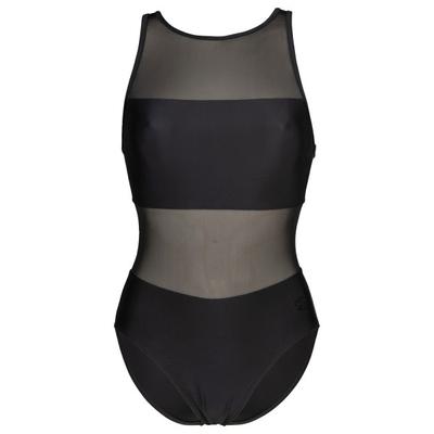Arena - Women's Mesh Panels Swimsuit Vent Back - Badeanzug Gr 42 schwarz