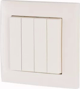 Eaton PowerWare xComfort draadloze drukknop, 4-voudig, compleet, 55 mm (173413)