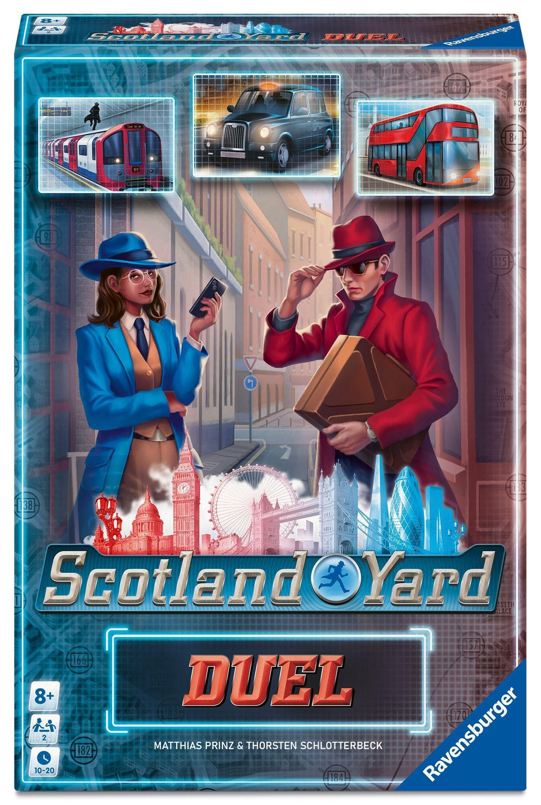 Ravensburger Scotland Yard: Het duel - Bordspel voor 2 tot 6 spelers, vanaf 8 jaar