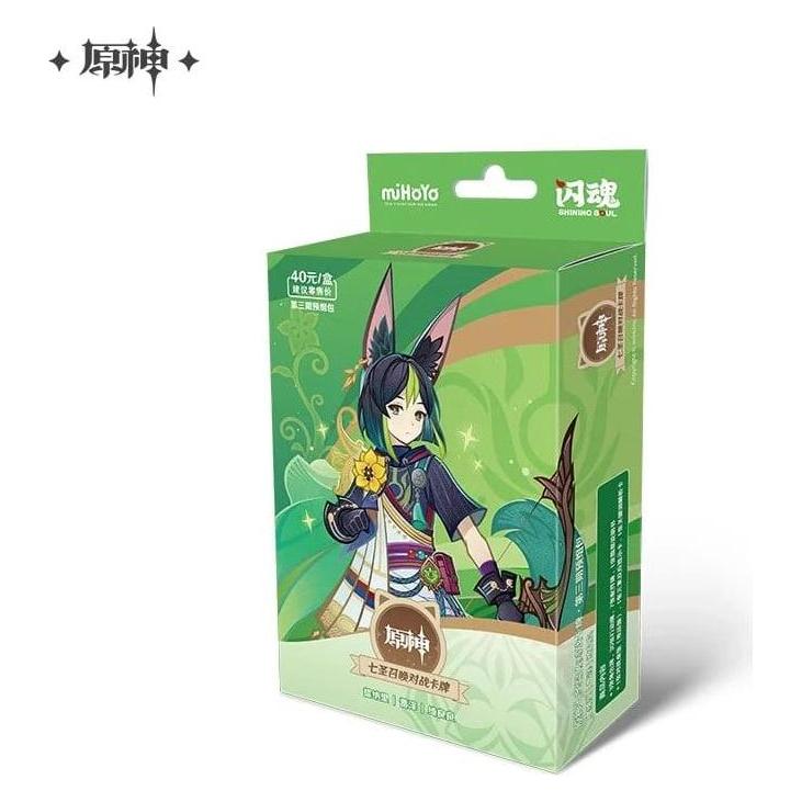 Mihoyo Genshin Impact Jeu de Cartes à Collectionner Series 03 Pre-Build Starter Deck 06 Tighnari *Version C (Chinesisch, Deck) (MHY71200)