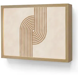 WANDLEUCHTE MIT AKKU Symmetrische Biegung - kupferfarbig LED 40x30 cm Wandlampe