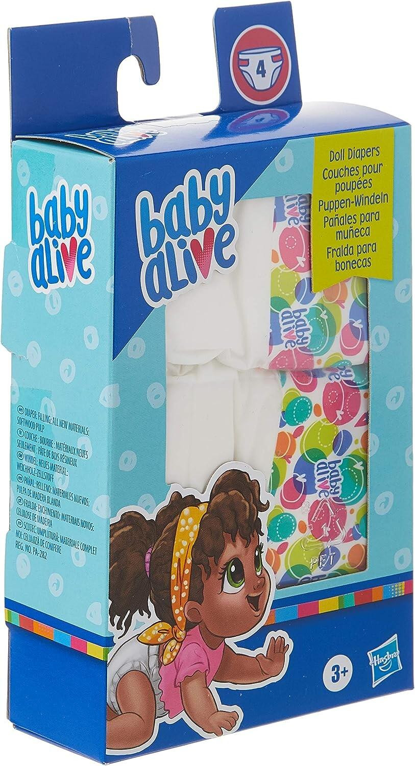 Hasbro Baby Alive reserve-luiers voor pop (4 stuks)
