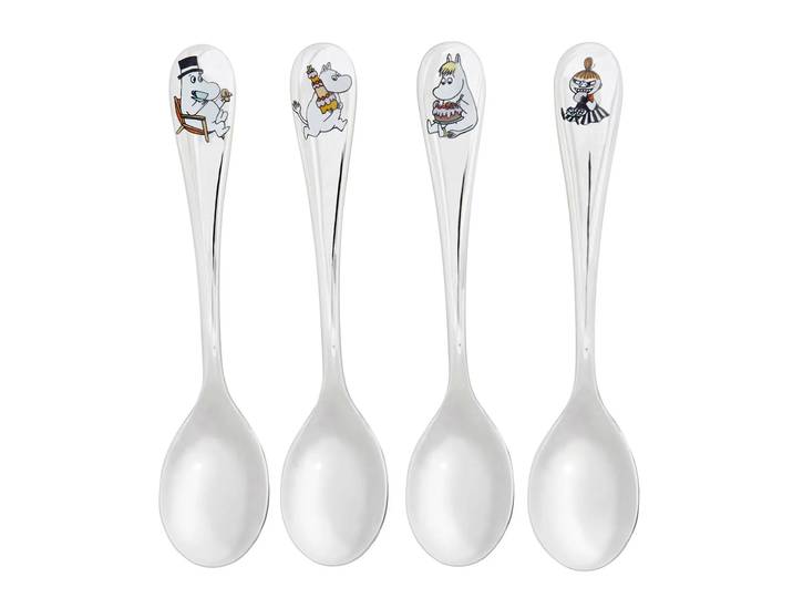 Hackman Cuillère à café Moomins Célébration lot de 4