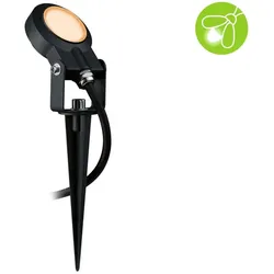 Paulmann 94728 Plug & Shine LED Gartenstrahler Sting Einzelspot Insektenfreundlich staubdicht 1m unter Wasser geschützt extra warmweiß 6,3W Anthrazit