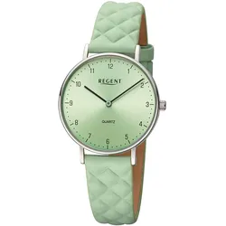 Regent BA-853 Damenuhr Quarz Mintfarben
