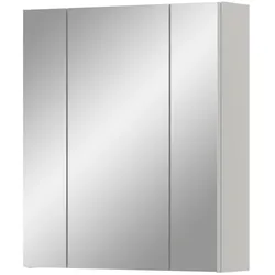 SPIEGELSCHRANK weiß Badschrank, Badschrank 3-türig 60 x 70 cm hängend