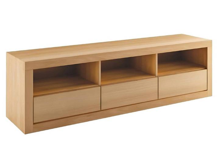 Xlmoebel Lowboard Echtholz TV-Lowboard handgefertigt mit Stauraum für Wohnzimmer (Lowboard, 1 St., Lowboard), Hergestellt in Europa