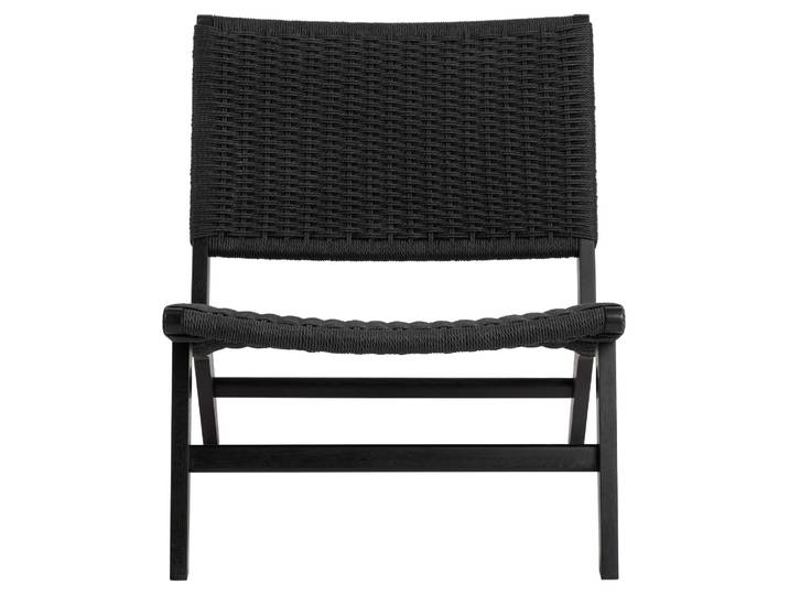 Loungesessel ACTONA GROUP Carson , schwarz, B:64cm H:72cm T:79cm, Sessel, Loungesessel, Eiche, minimalistischer Stil, erhältlich in zwei Farben