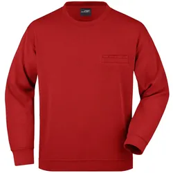 Pocket Pullover "JN924" - M - red