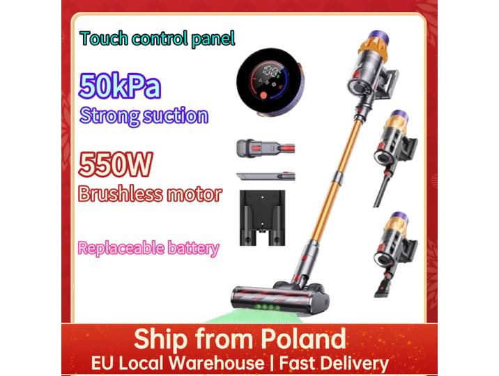 MPQU 50kPa 550W aspirateur sans fil écran tactile batterie amovible 3 Mode d'alimentation balai électrique aspirateur Rechargeable