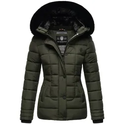 MARIKOO Damen Outdoor Winter Steppjacke mit abnehmbarer Kapuze Qesraa