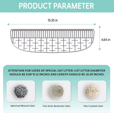 Inspire Picks Tonepie Tipro Litter Box Filter Screen Removable Sand Baffle Accessory For Smart Cat Litter Boxes litter Filter