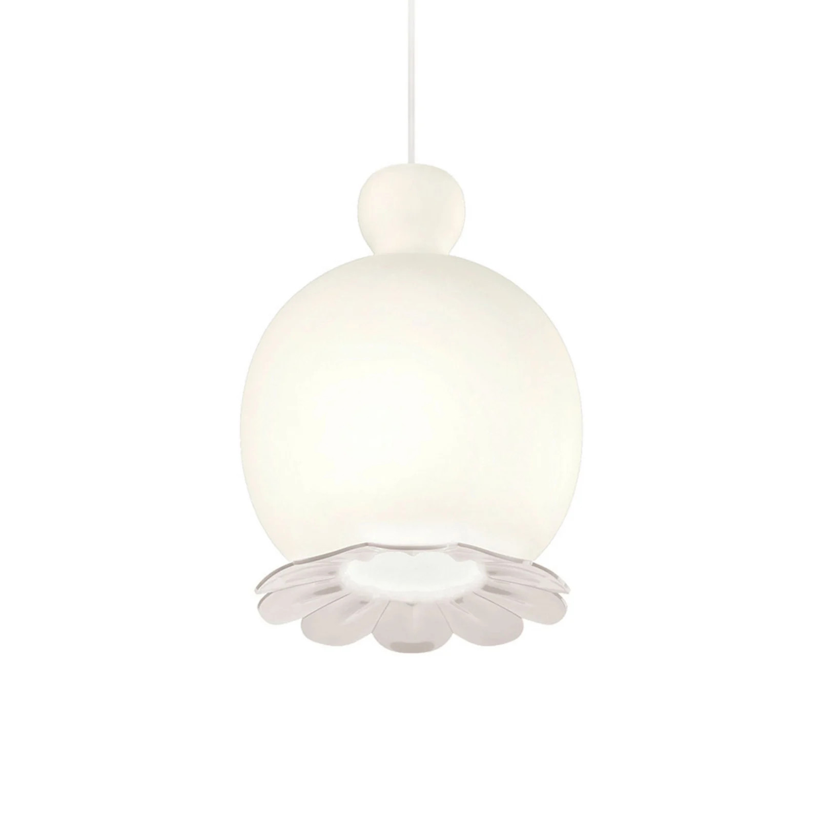 Opyo Hanglamp White KDLN - Designer Glas - Witte Hanglamp voor Woonkamer en Eetkamer