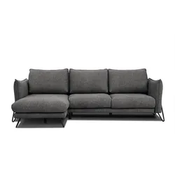 ECKSOFA HOSTEN 4-Sitzer, anthrazit