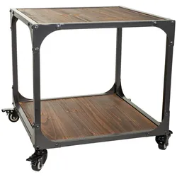 TISCH aus Metall und Holz, 50cm