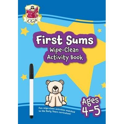 First Sums Wipe-Clean Activity Book for Ages 4-5 (with pen), Taschenbuch von Cgp Books, CGP Books, 978-1-78908-971-4