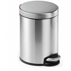 Durable Treteimer Edelstahl 5L rund