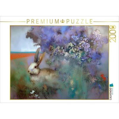 CALVENDO Puzzle Hase vor der Hecke | 2000 Teile Lege-Größe 90x67cm Foto-Puzzle für glückliche Stunden, Sonstige von , Calvendo Puzzle
