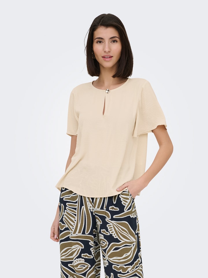 JDY Bluse "Divya" in Beige - M