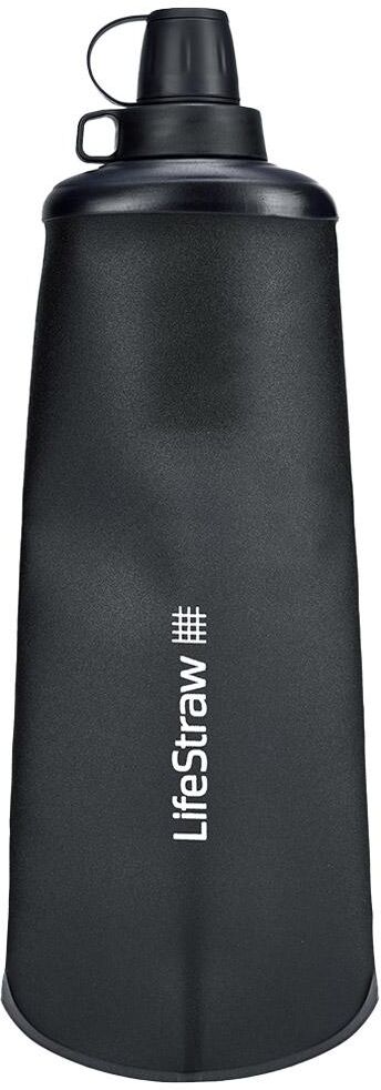 LifeStraw  - Collapsible Squeeze Bottle 1L Dark Grey - Gourde