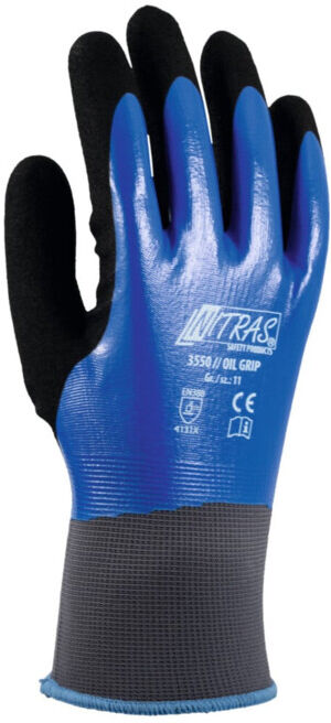 Nitras Paire de gants 3550 // OIL GRIP, Taille des gants: 7 (3550/7)