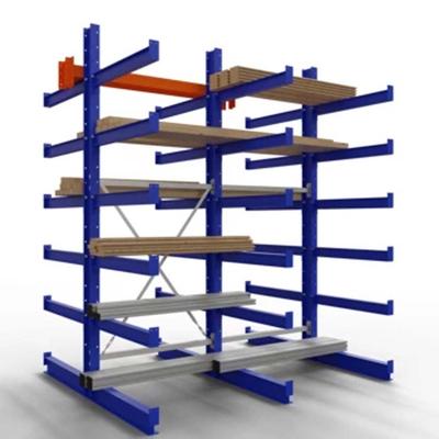 PROREGAL Kragarmregal | Heay-Duty | HxBxT 250x206x80cm| Armlast 500 kg | Doppelseitig | Komplett