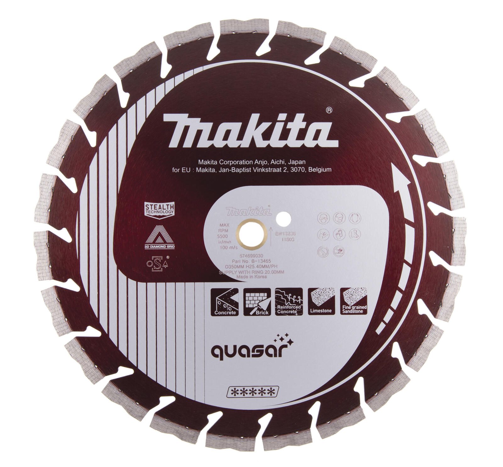 makita Diamant-Trennscheibe 350x25,4 B-13465