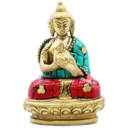 Brass Buddha Figure - Blessing - 7.5cm