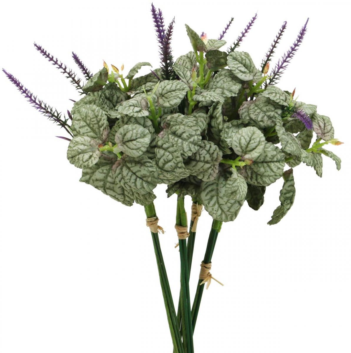 Flor und Decor Zijden kunstbloemen Salie Violet 4 stuks L28cm