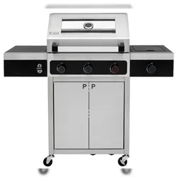 tepro, Gasgrill Keansburg 3 Special Edition, schwarz/silber, 61 x 43 cm Grillfläche