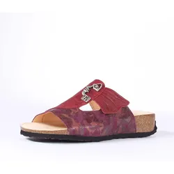 Think Pantoletten rot Mizzi chianti/kombi 124-5110 - MZZ 427 Gr.41