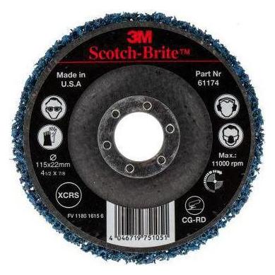 3M Grobreinigungsscheibe CG-RD Ø115x22mm extra coarse Bohrung 22,23 mm (Extra coarse) (7000077972)