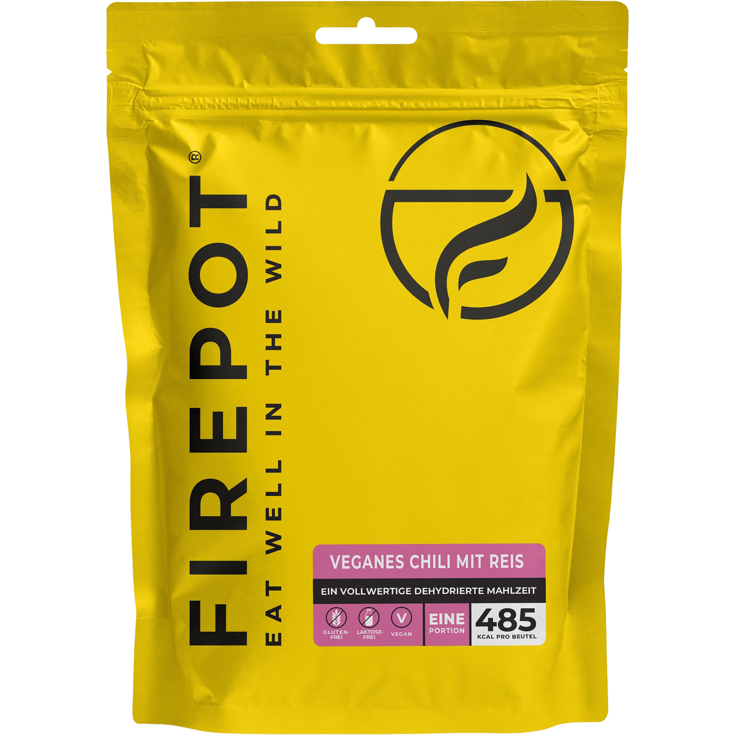 Firepot Veganes Chili mit Reis Trekkingnahrung gelb Größe 200G