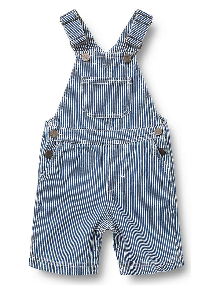 Wheat Jeanslatzhose "Lykke" in Blau/ Weiß - 74