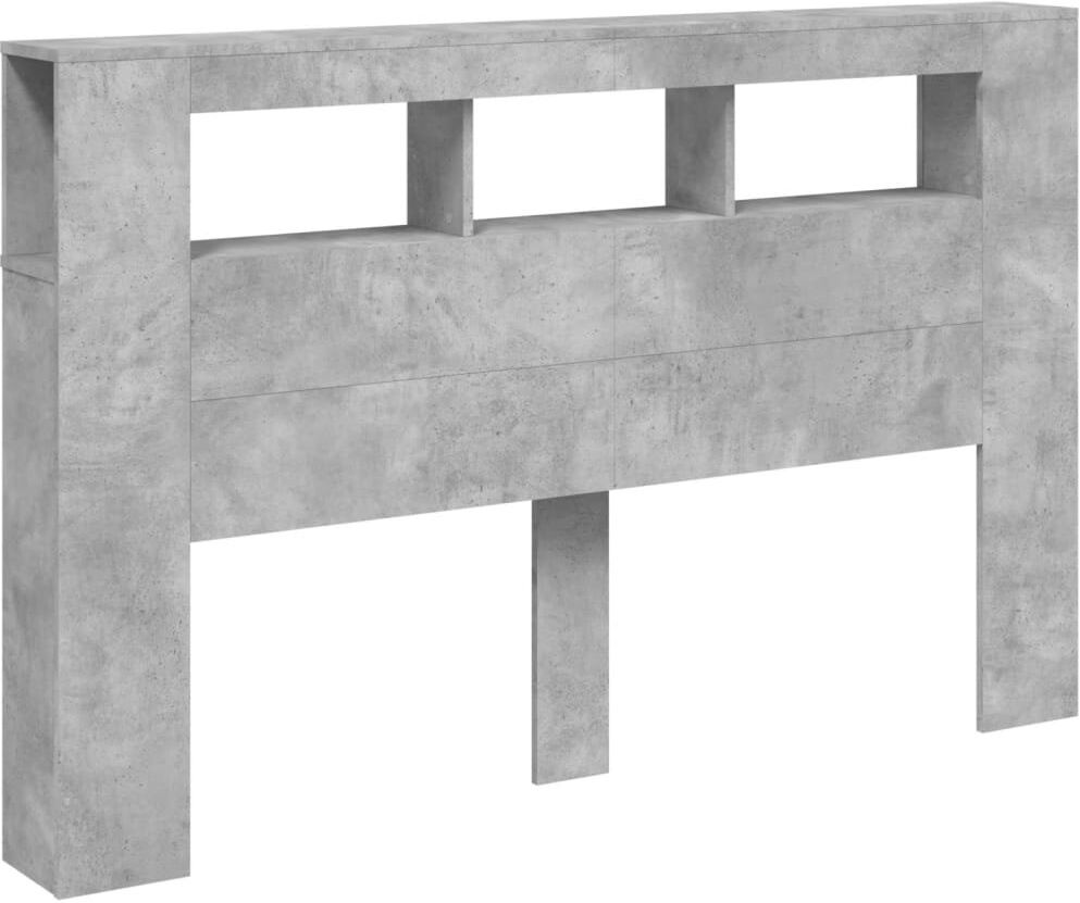 17 Stories Nevio Headboard Concrete Grey 160 x 103.5 cm
