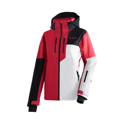 Skijacke MAIER SPORTS "Manzaneda", Damen, Gr. 36, rot (knallrot), 100% Polyester, Rundhals, Jacken Skijacke, Damen Winterjacke, wind- und wasserdicht, 4 RV-Taschen, Regular Fit