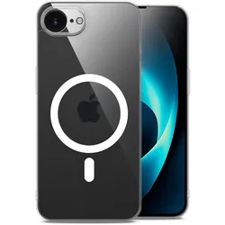 ONEFLOW iPhone 16e Hülle MagSafe Farblos (transparent) – Nova Case, Hardcase mit Kameraschutz, Durchsichtig, Magnetisch, Clear