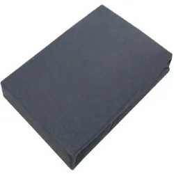 EXKLUSIV HEIMTEXTIL Jersey Spannbettlaken Deluxe  Marke 90 - 100 x 200 cm Anthrazit