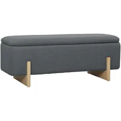 SITZBANK Polyester Kautschukholz Dunkelgrau