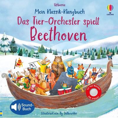 Mein Klassik-Klangbuch: Das Tier-Orchester spielt Beethoven, Gebundene Ausgabe von Sam Taplin, Usborne, 978-1-78941-749-4