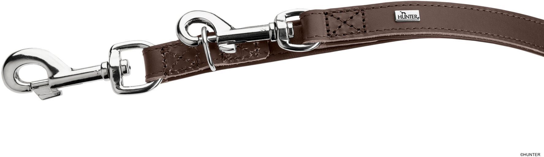 DOG SPORT HUNTER Verstellbare Führleine Arizona Up 18/200, braun