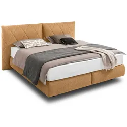 femira Boxspringbett Arino 180 x 200 cm Stoff Gelb