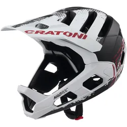 Cratoni Madroc Fullface Fahrradhelm - Enduro & Downhill - white-black matt