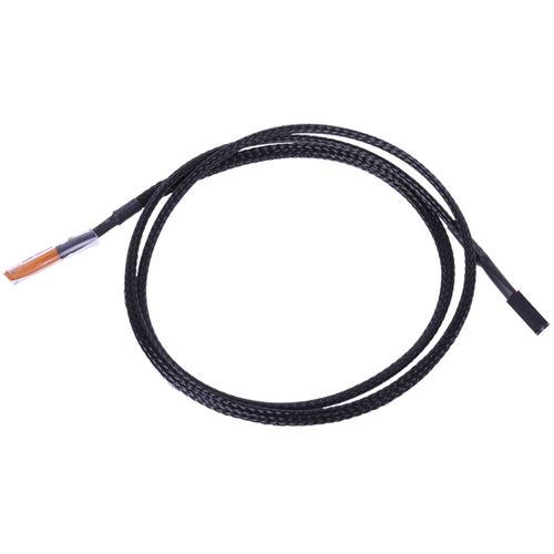 Phobya Thermosensor einzeln 80cm - schwarz gesleevt